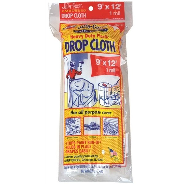 Warp Brothers Cloth Drop Plastic 1Mil 9X12Ft EC-912